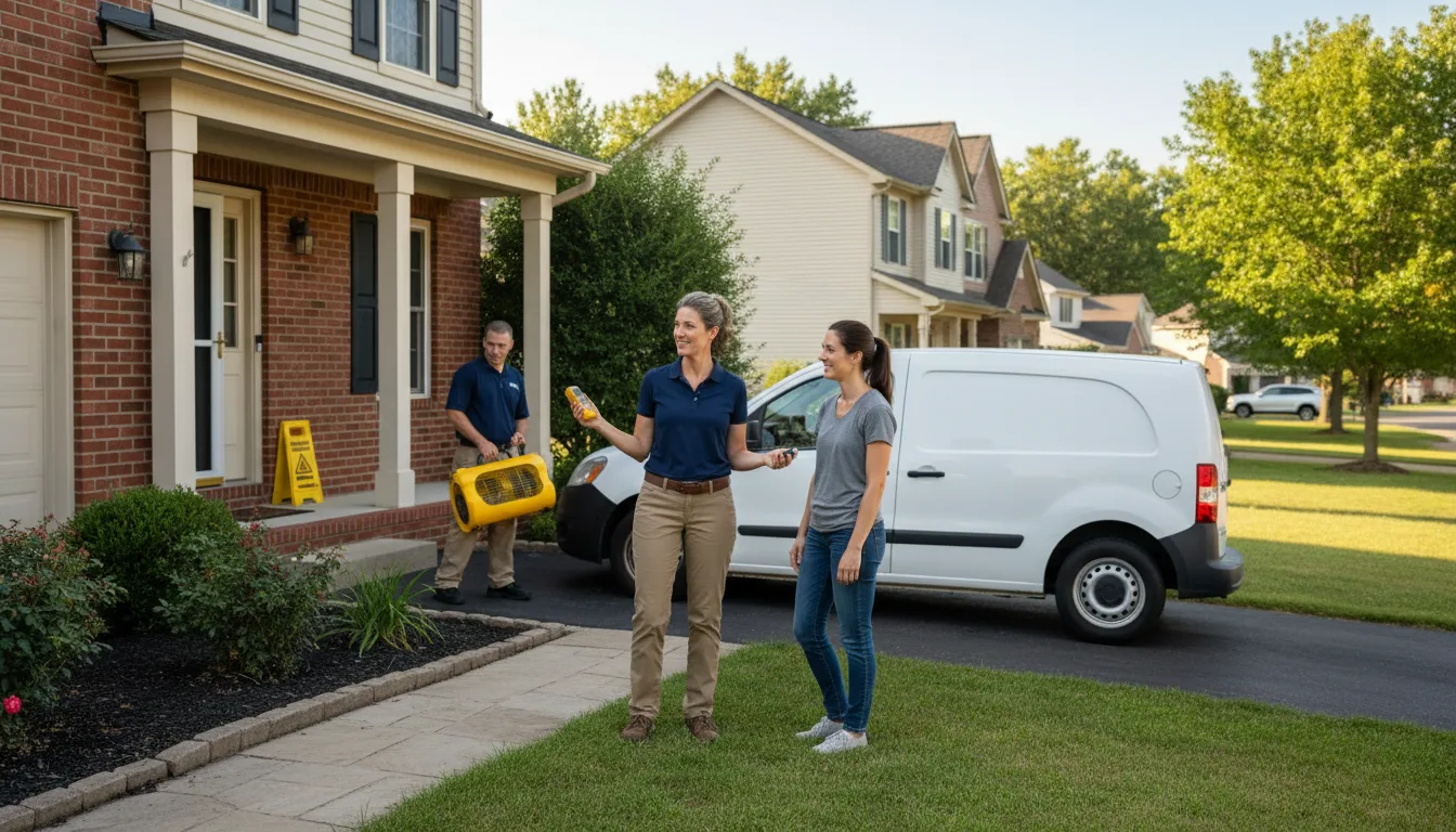 Residential water damage restoration in Ridgeville Corners, OH